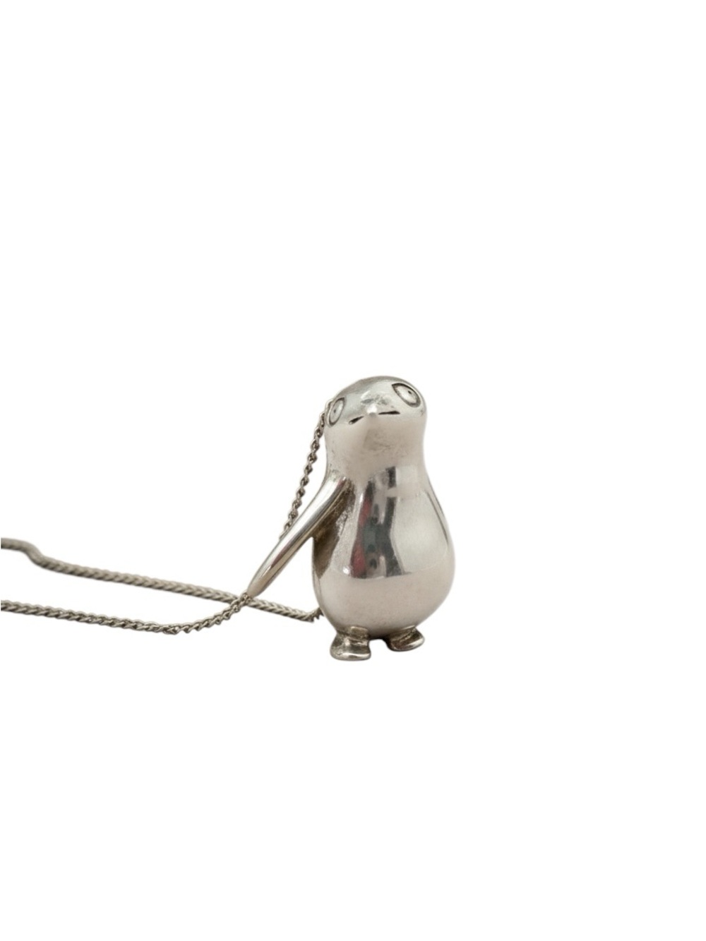 Tiffany & Co. Vintage Rare Penguin Pendant Necklace – Sterling Silver 925 - Picture 2 of 11